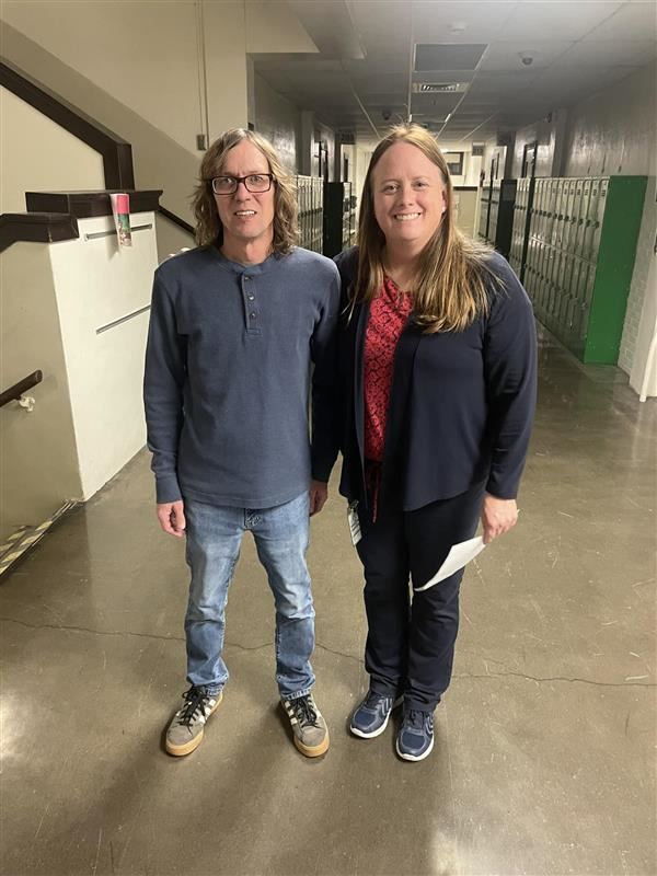 Congratulations to our awesome custodian who was voted Staff memeber of the month!